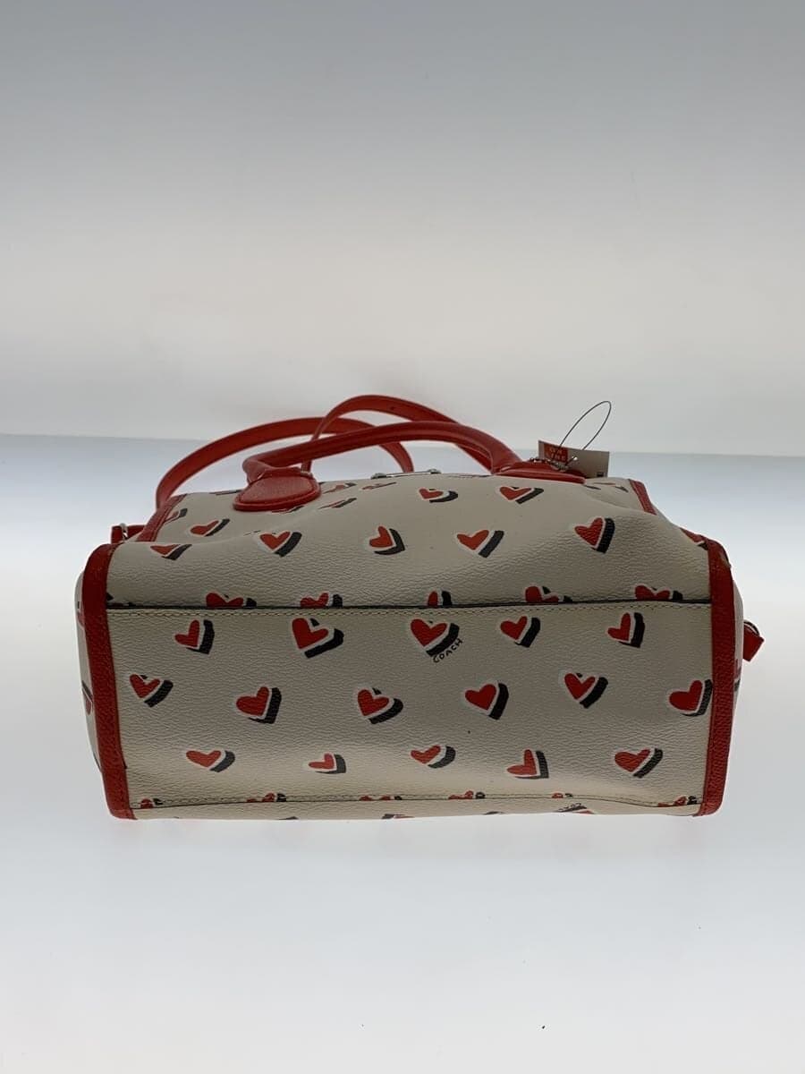 COACH Shoulder Bag PVC WHT 4