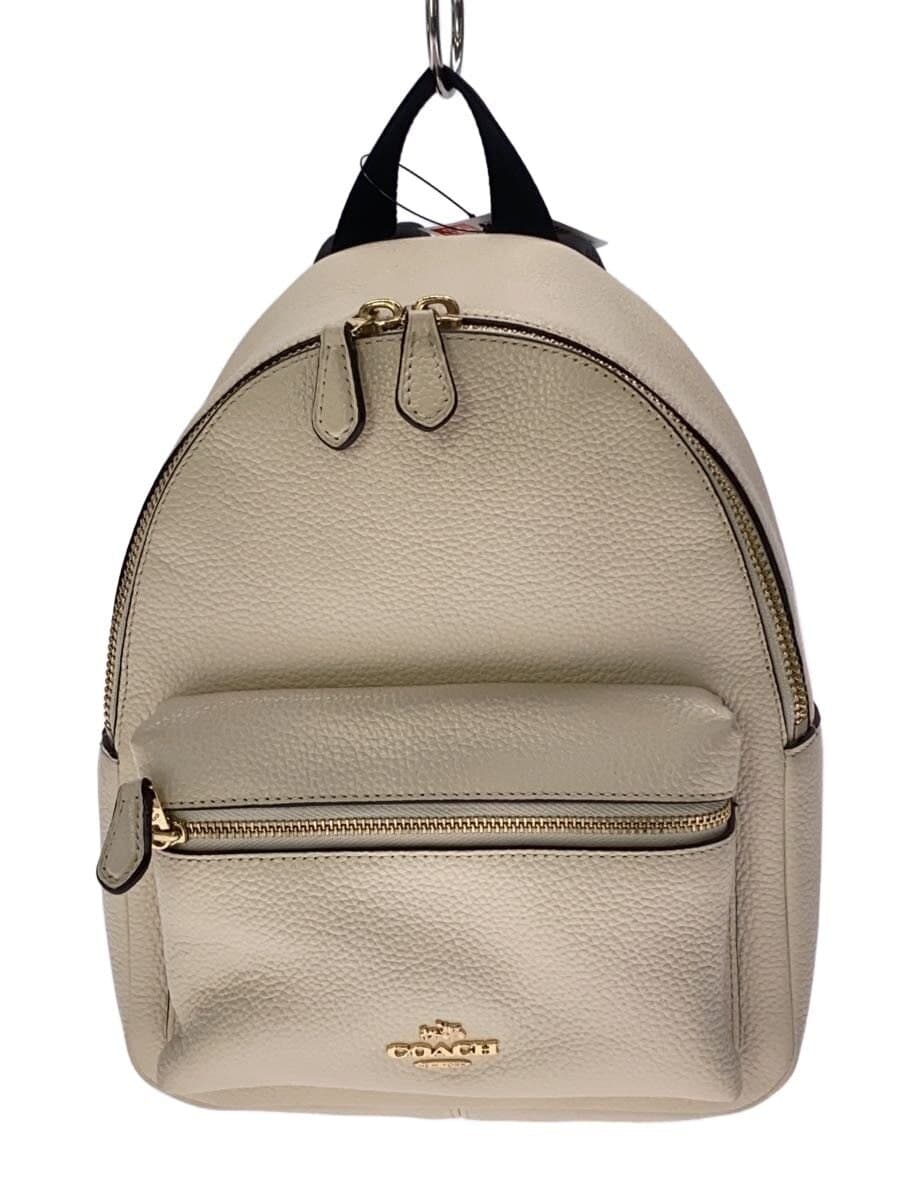 COACH Backpack Leather WHT F38263