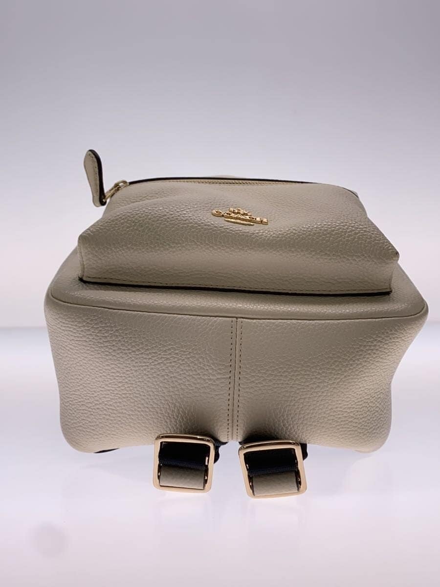 COACH Backpack Leather WHT F38263 4