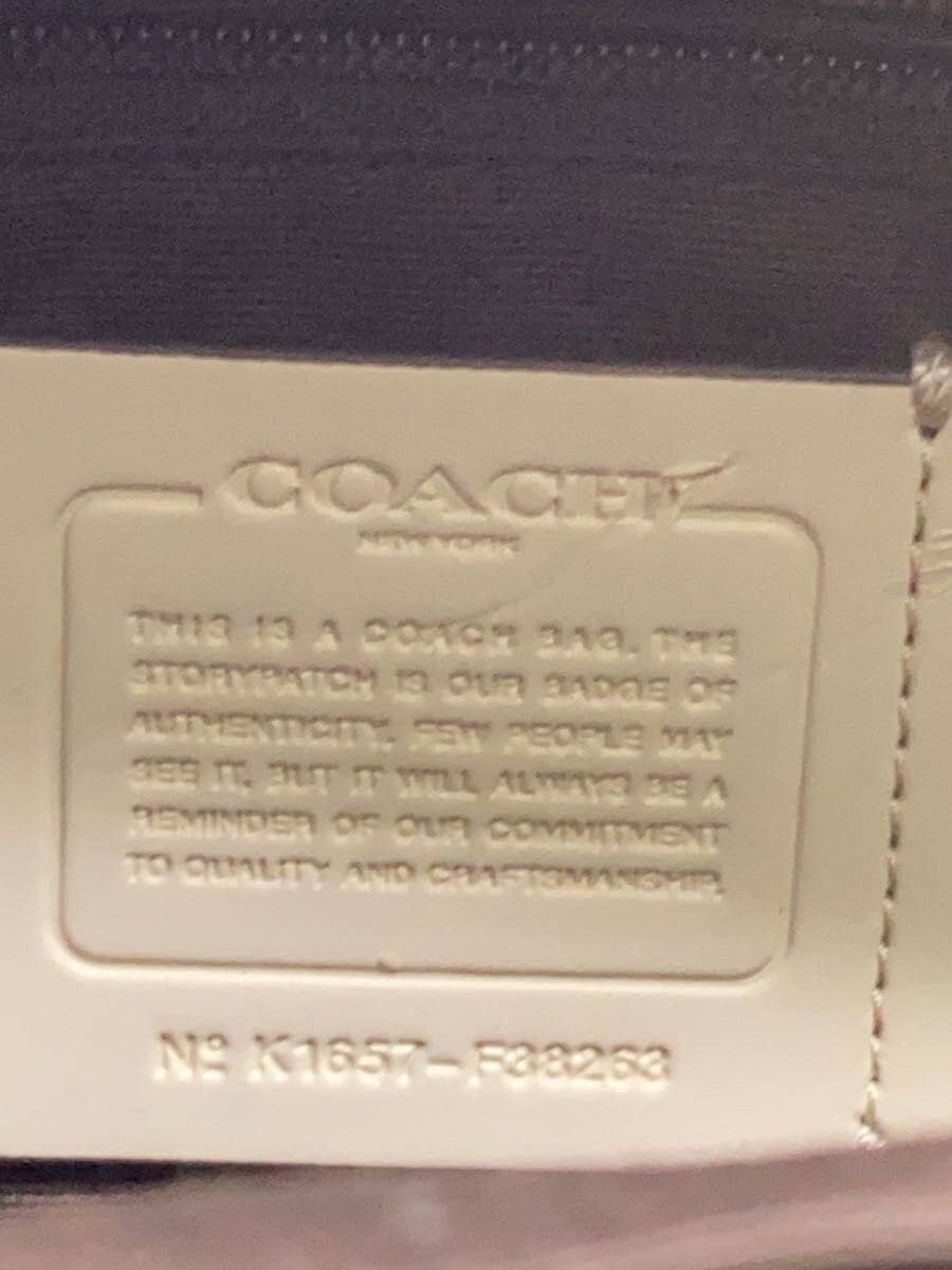 COACH Backpack Leather WHT F38263 5