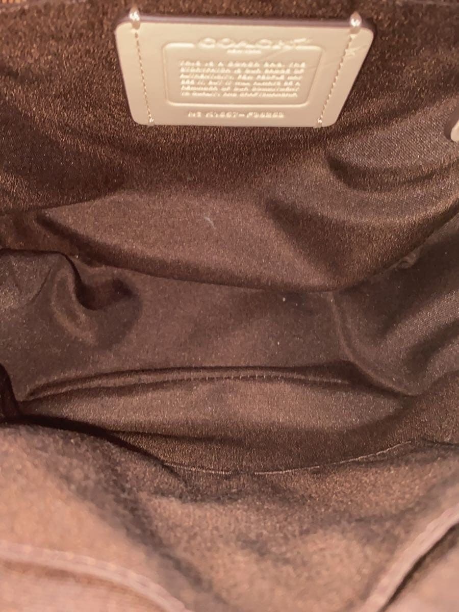 COACH Backpack Leather WHT F38263 6