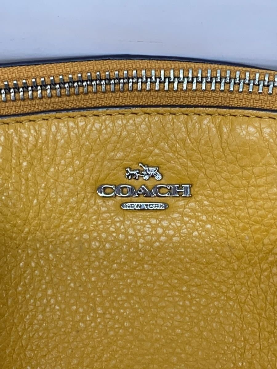 COACH Handbag_All Leather Leather YLW 5