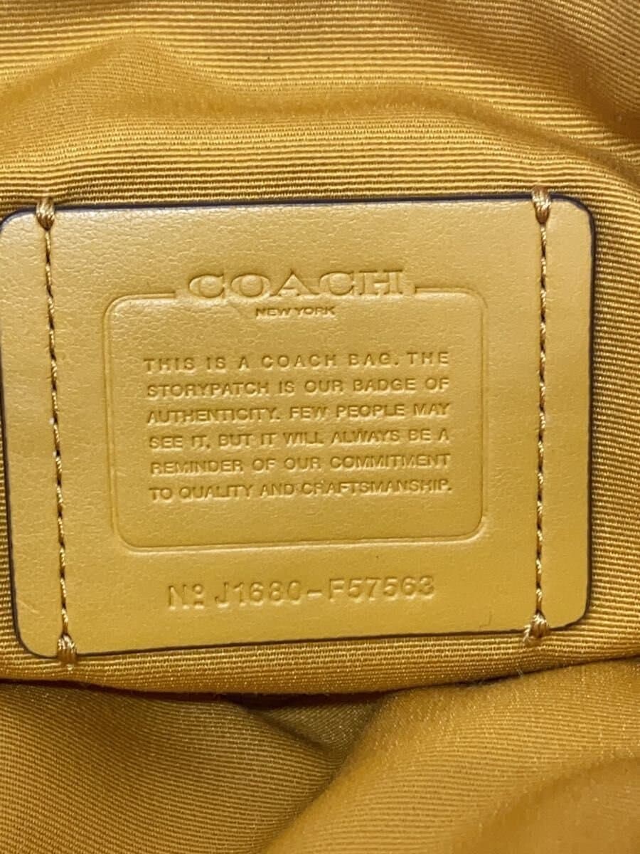 COACH Handbag_All Leather Leather YLW 6