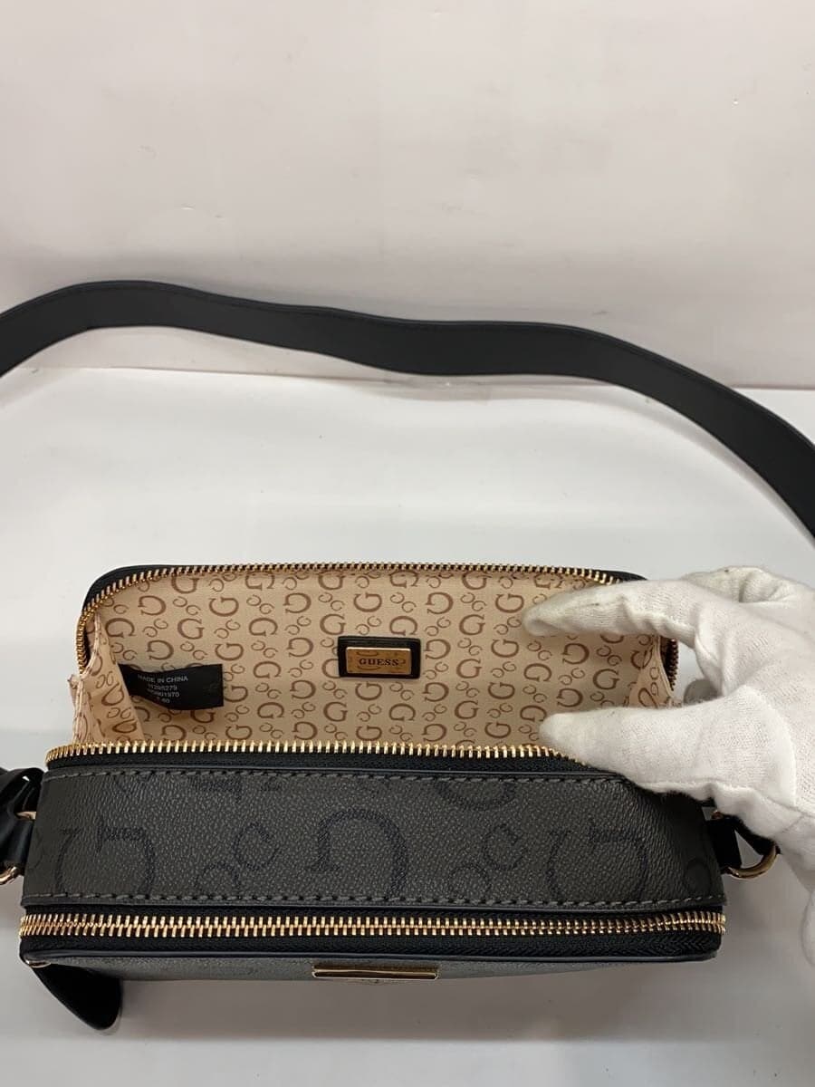 GUESS Shoulder Bag PVC BLK Print HG901970 7