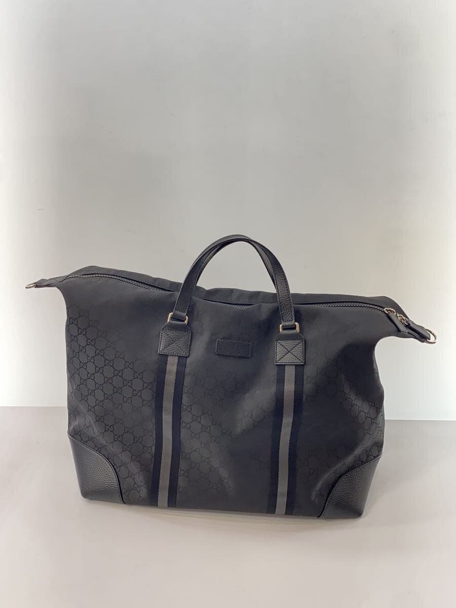 GUCCI Boston Bag_GG Nylon Nylon BLK All Over Pattern