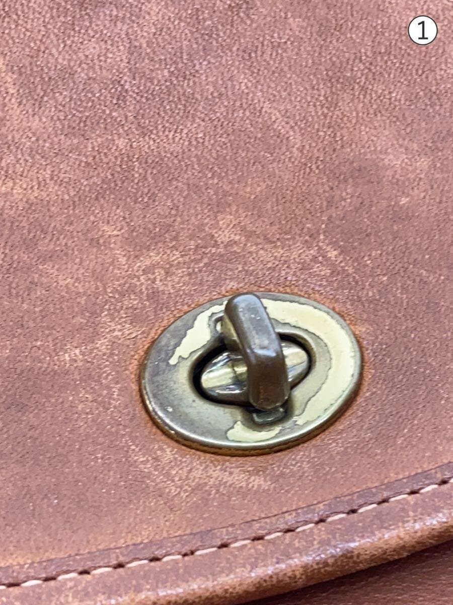 COACH Shoulder Bag Leather BRW 0372-334 7