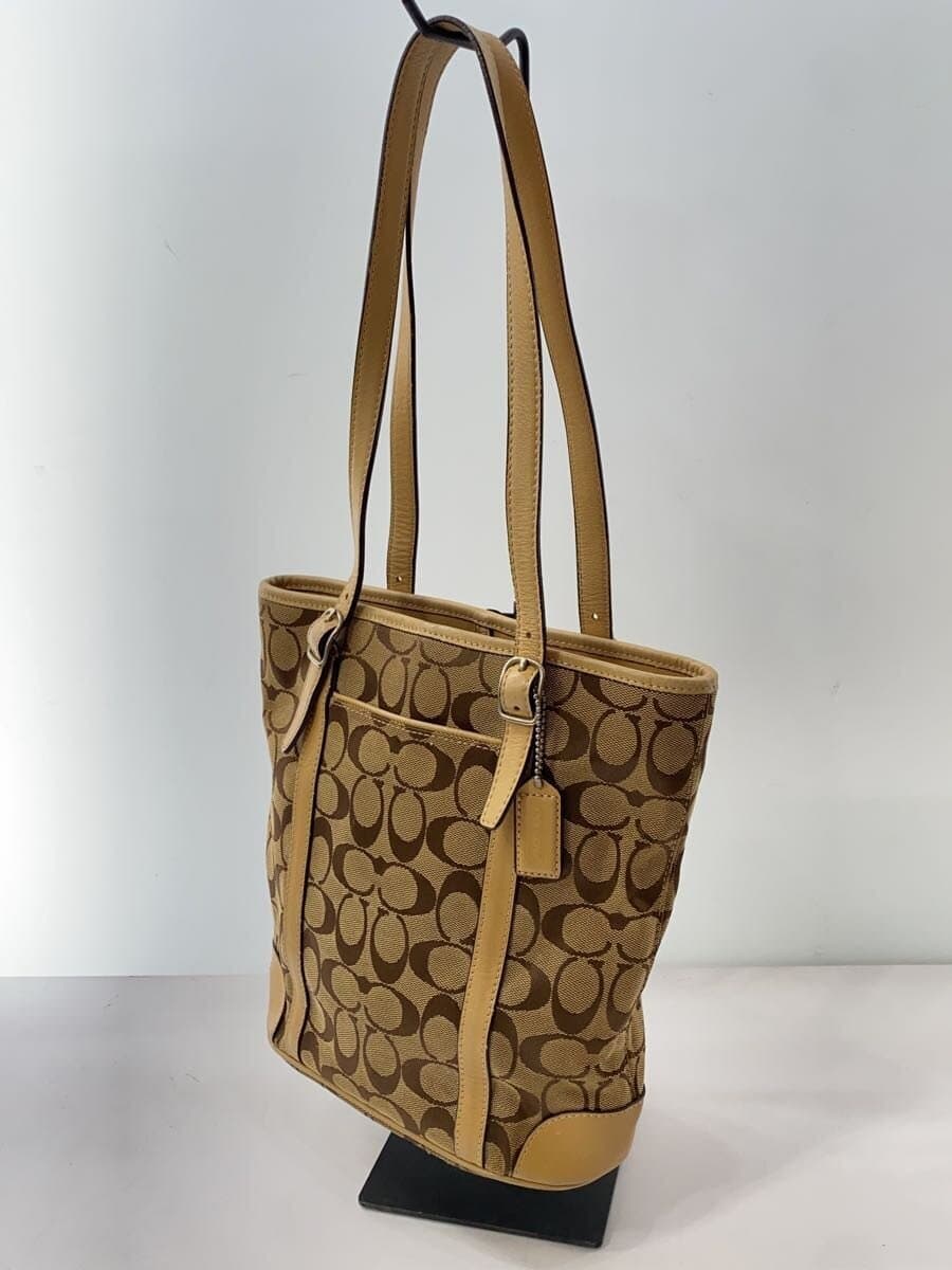 COACH Tote Bag_Signature_Beige Canvas CML All Over Pattern 2