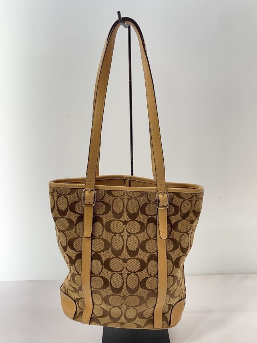 COACH Tote Bag_Signature_Beige Canvas CML All Over Pattern 3