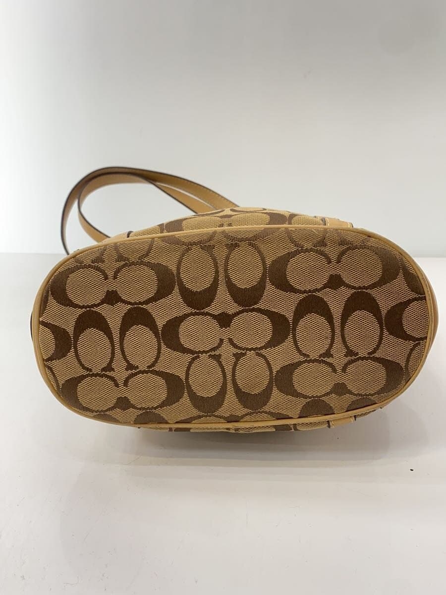COACH Tote Bag_Signature_Beige Canvas CML All Over Pattern 4