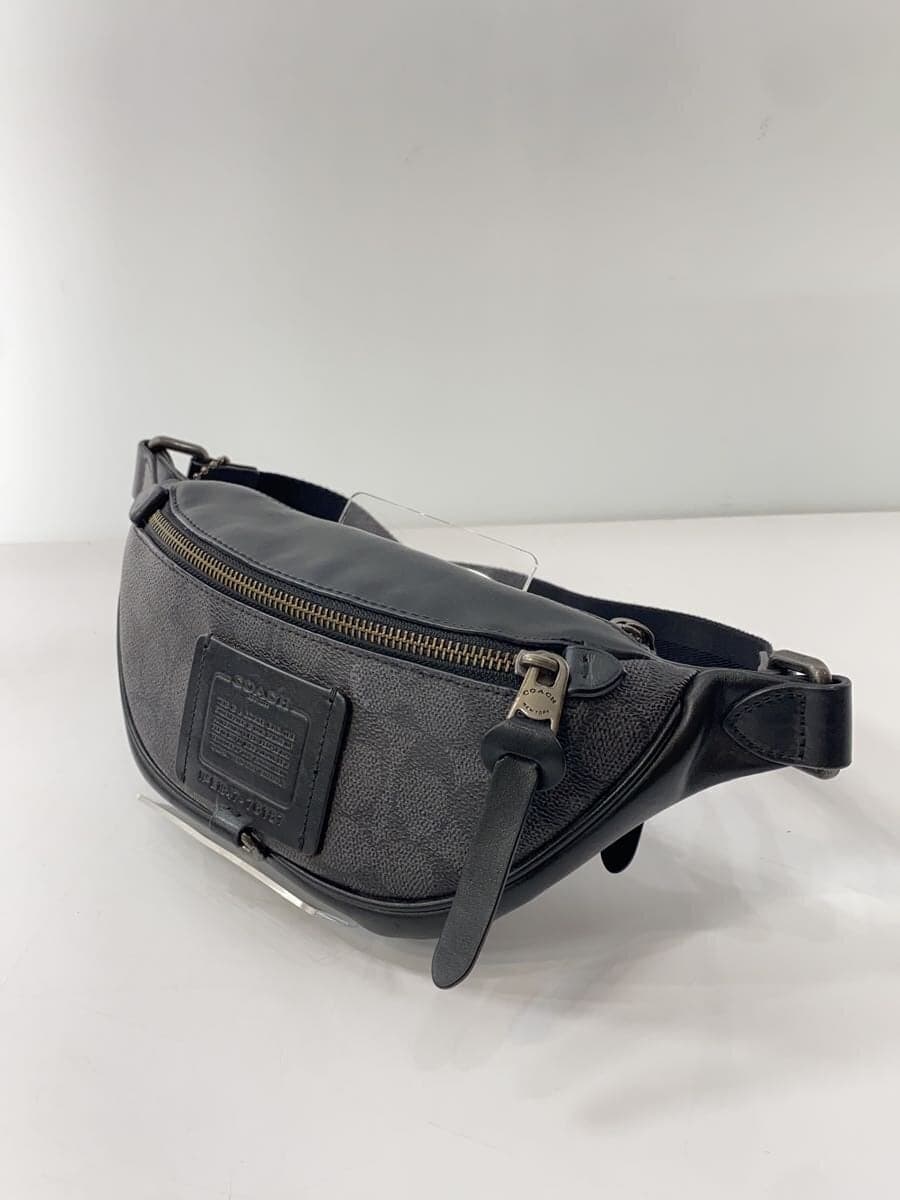 COACH Shoulder Bag Leather BLK 76187 2