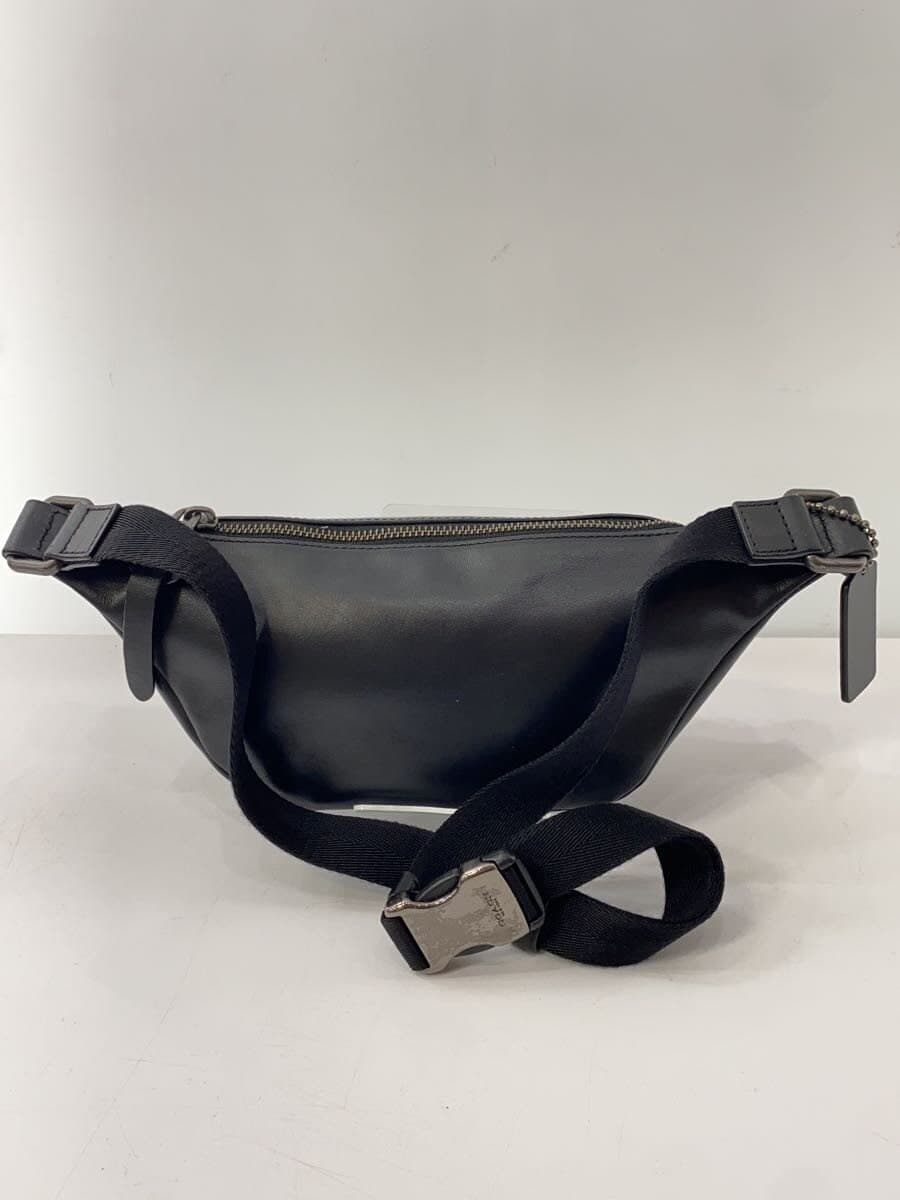 COACH Shoulder Bag Leather BLK 76187 3