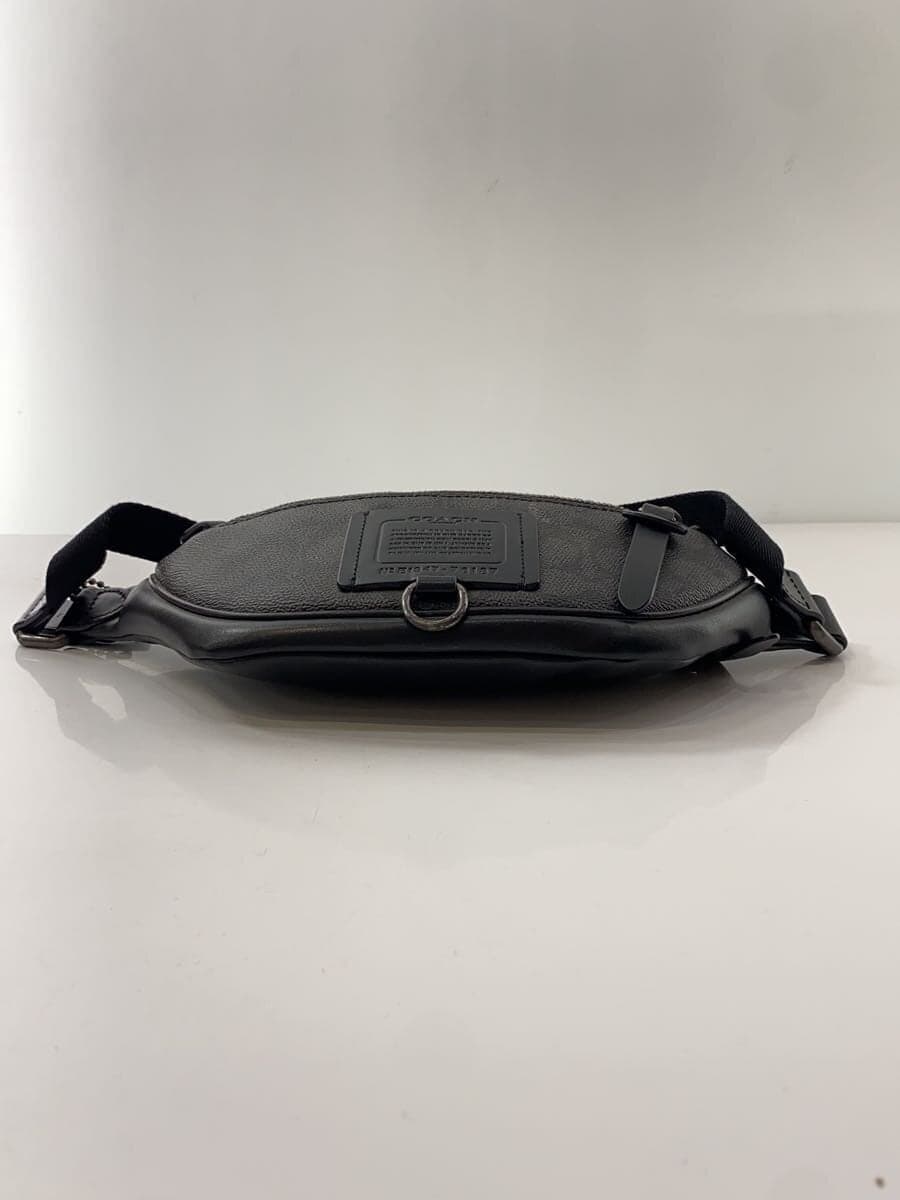 COACH Shoulder Bag Leather BLK 76187 4