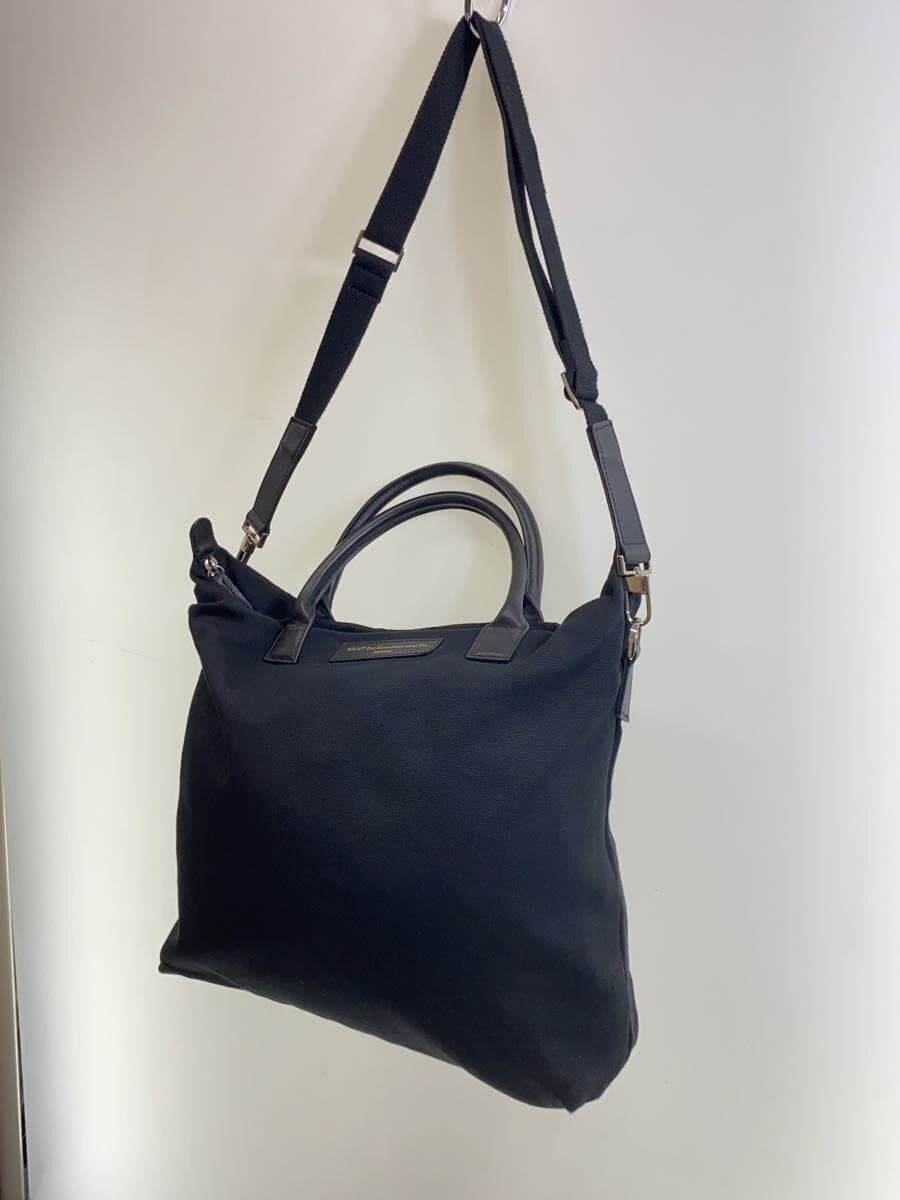 WANT Les Essentiels DE LA VIE 2-way shoulder bag canvas BLK plain 2