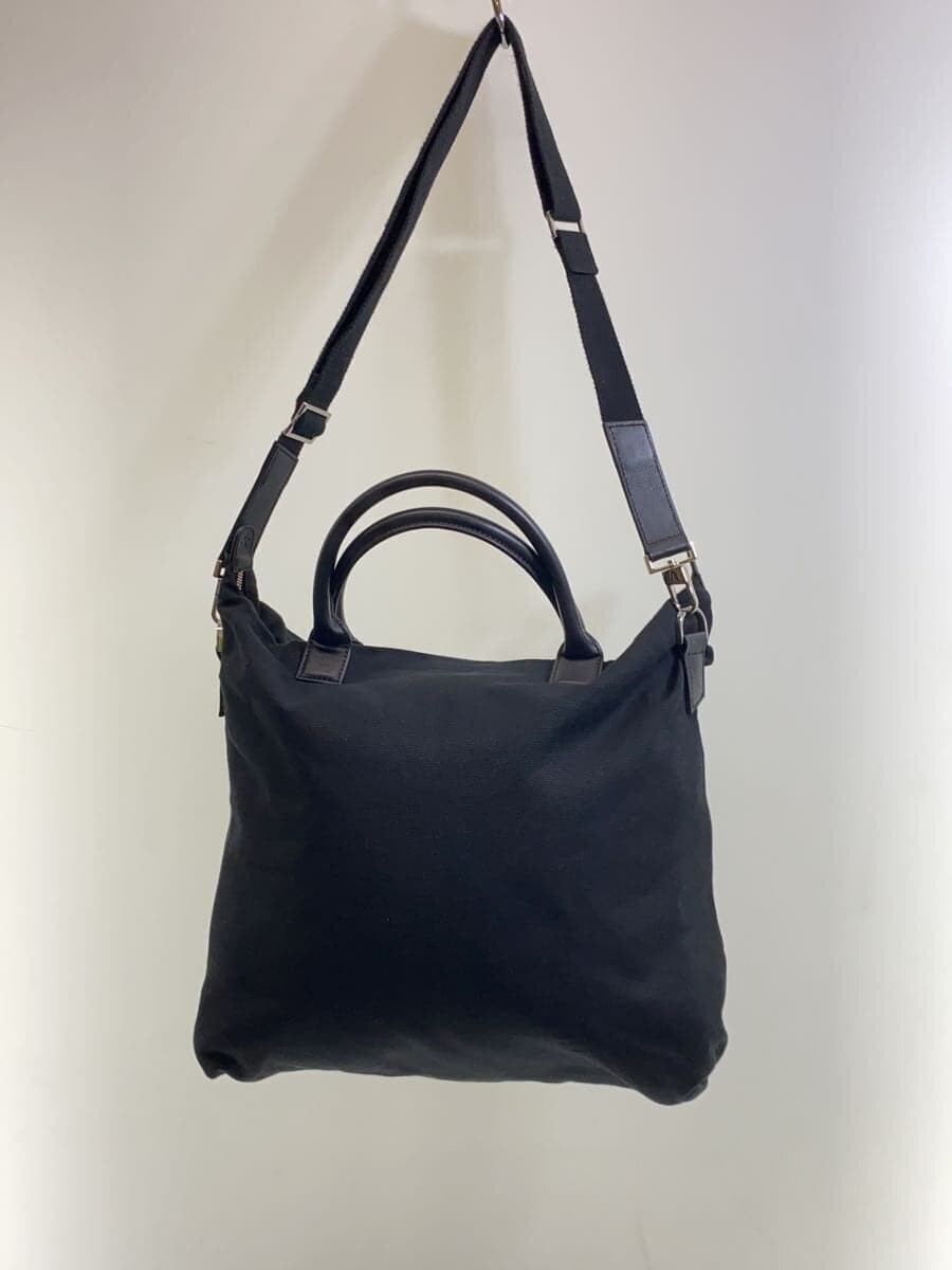 WANT Les Essentiels DE LA VIE 2-way shoulder bag canvas BLK plain 3