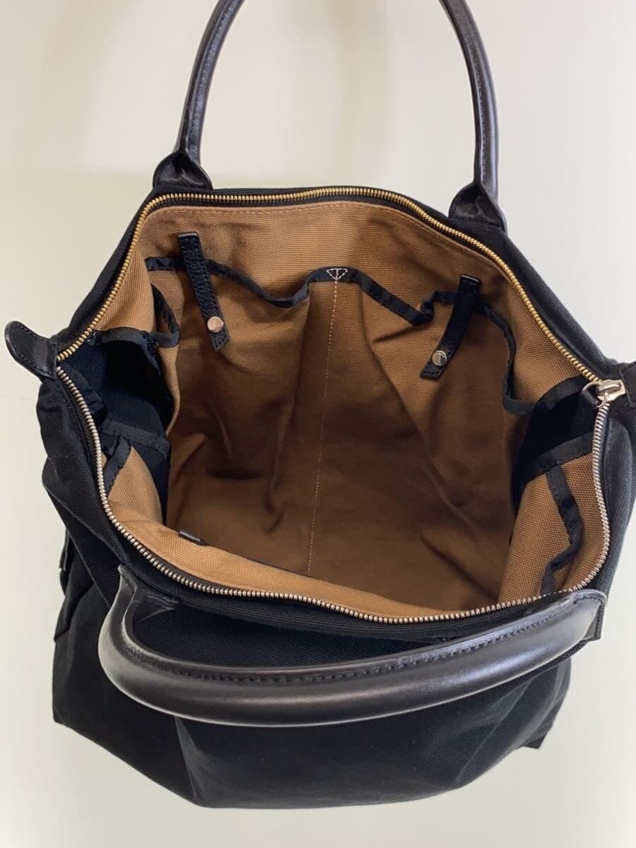 WANT Les Essentiels DE LA VIE 2-way shoulder bag canvas BLK plain 6