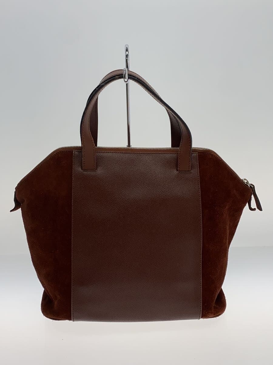 TRUSSARDI Tote Bag Leather BRD Solid 3