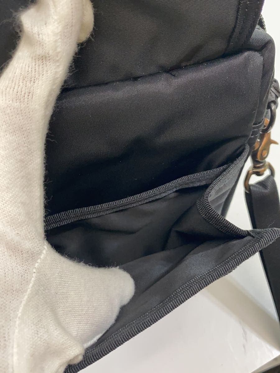 PORTER Mini Shoulder Bag Nylon Black Diamond Pattern 7