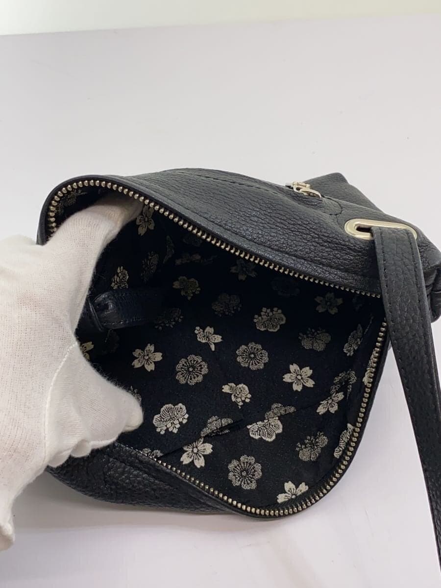 yorozu Shoulder Bag Leather BLK 6