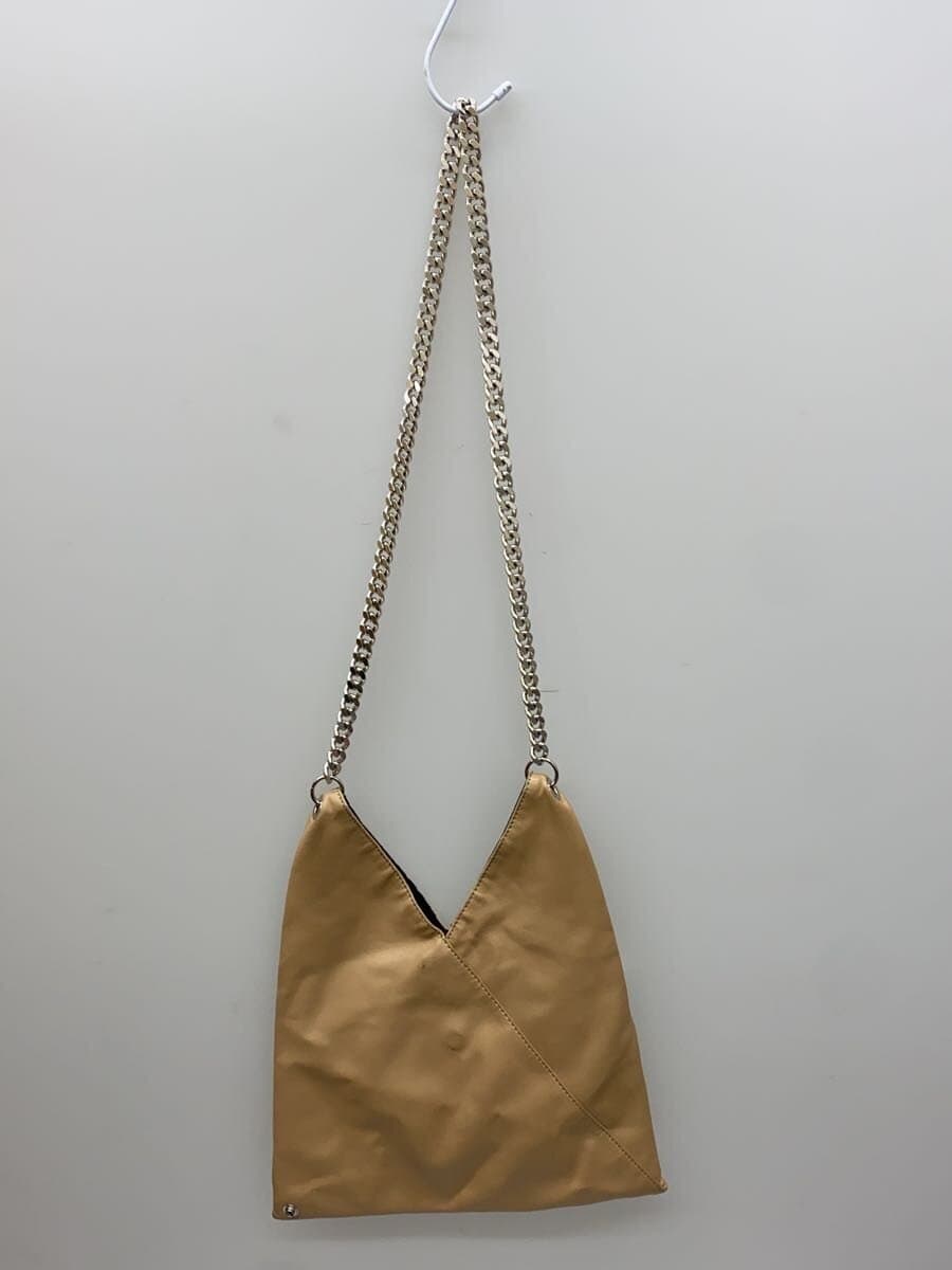 MM6 Shoulder Bag Leather BEG Solid s54wg0042 3