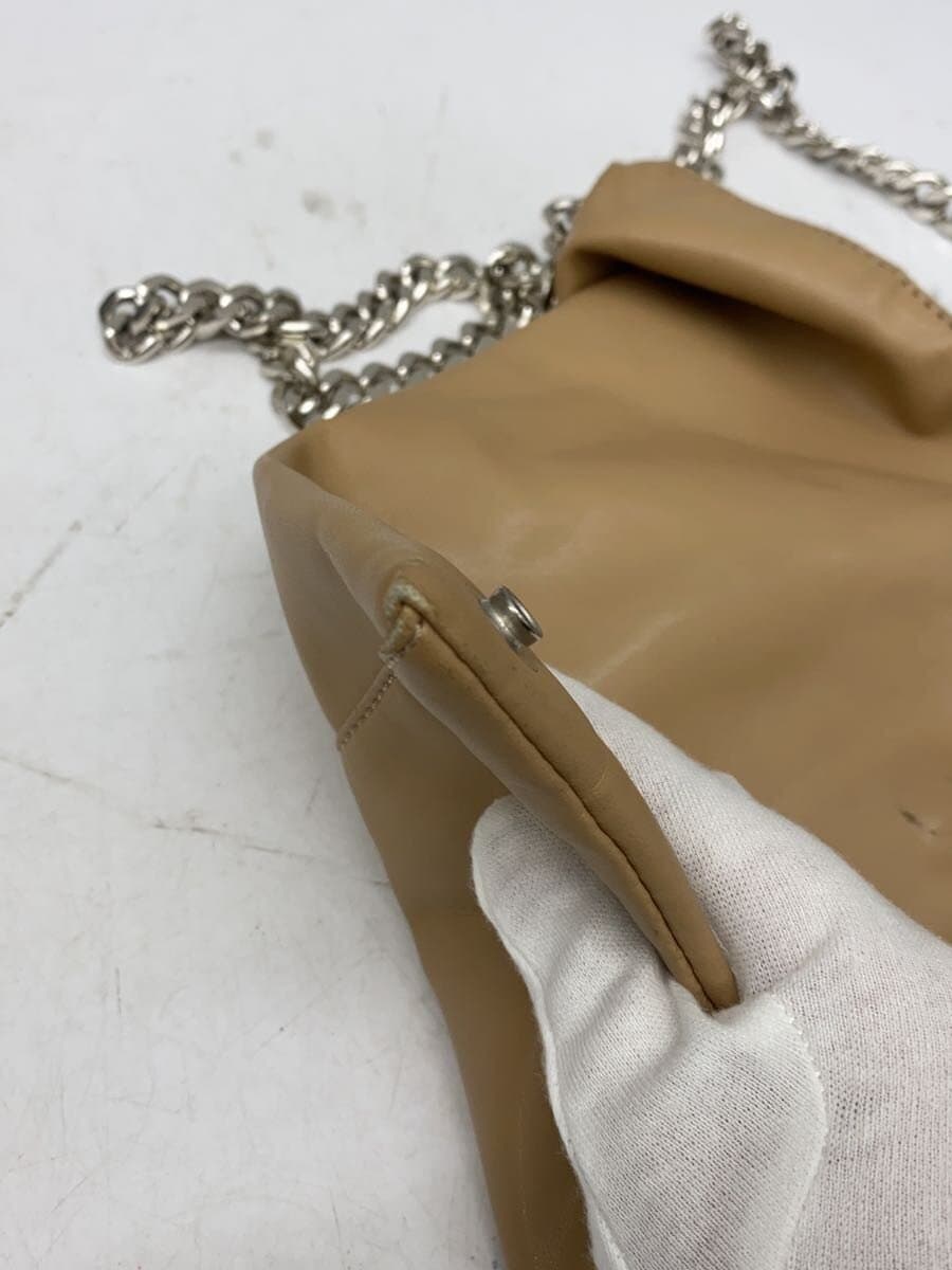 MM6 Shoulder Bag Leather BEG Solid s54wg0042 7