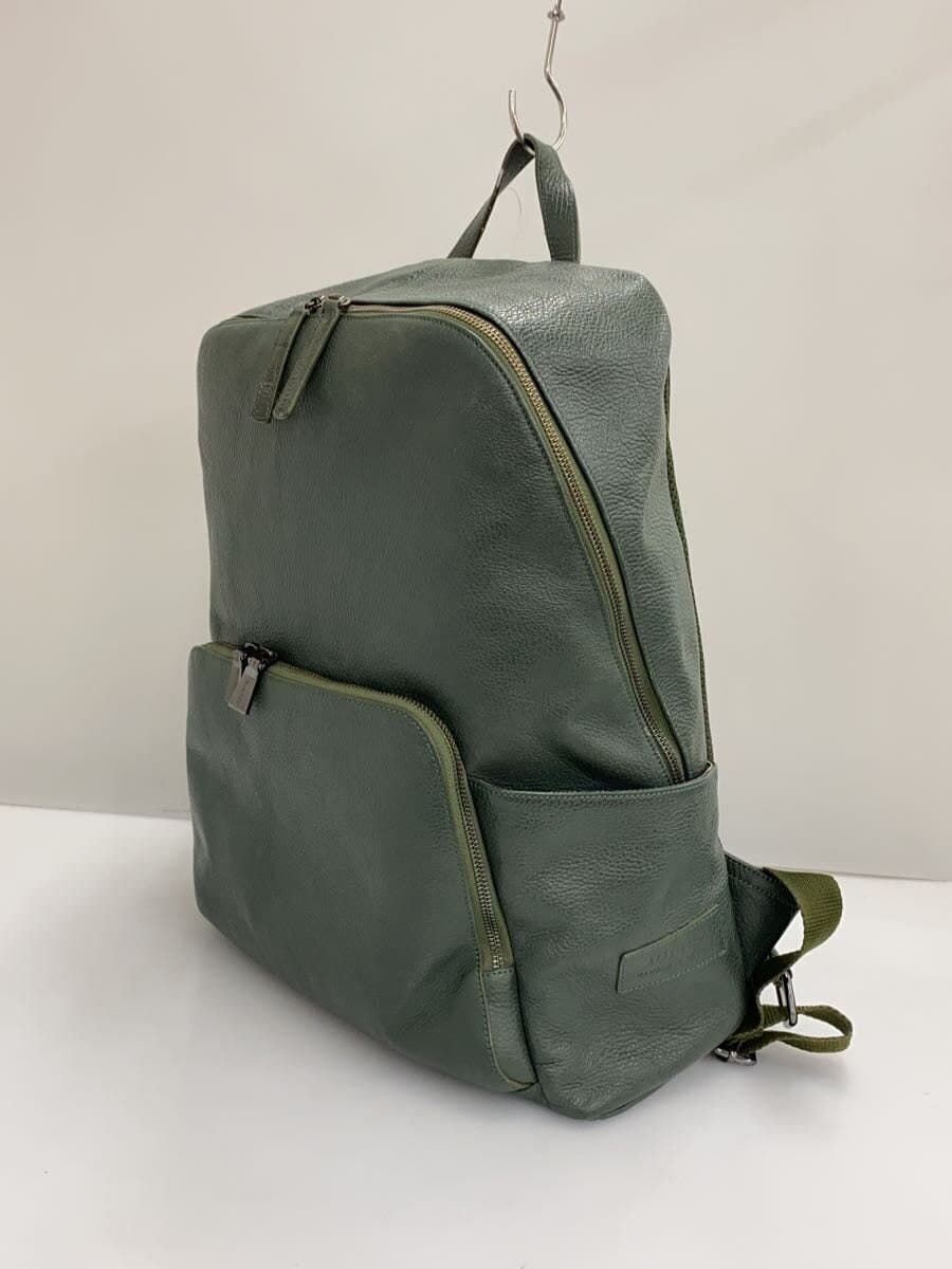 HILTON Backpack Leather GRN Solid 2