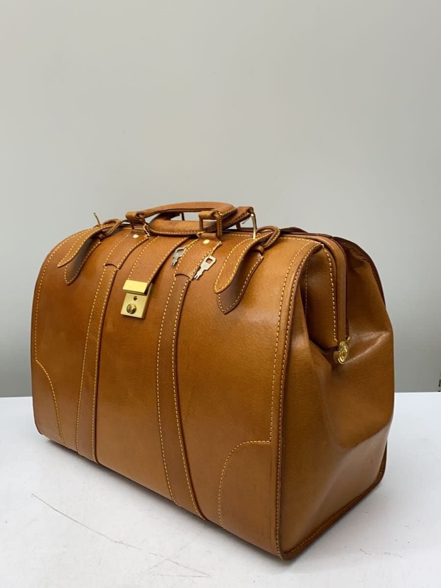 BRUNO CONTI Boston Bag Leather CML Solid Large OLD 2