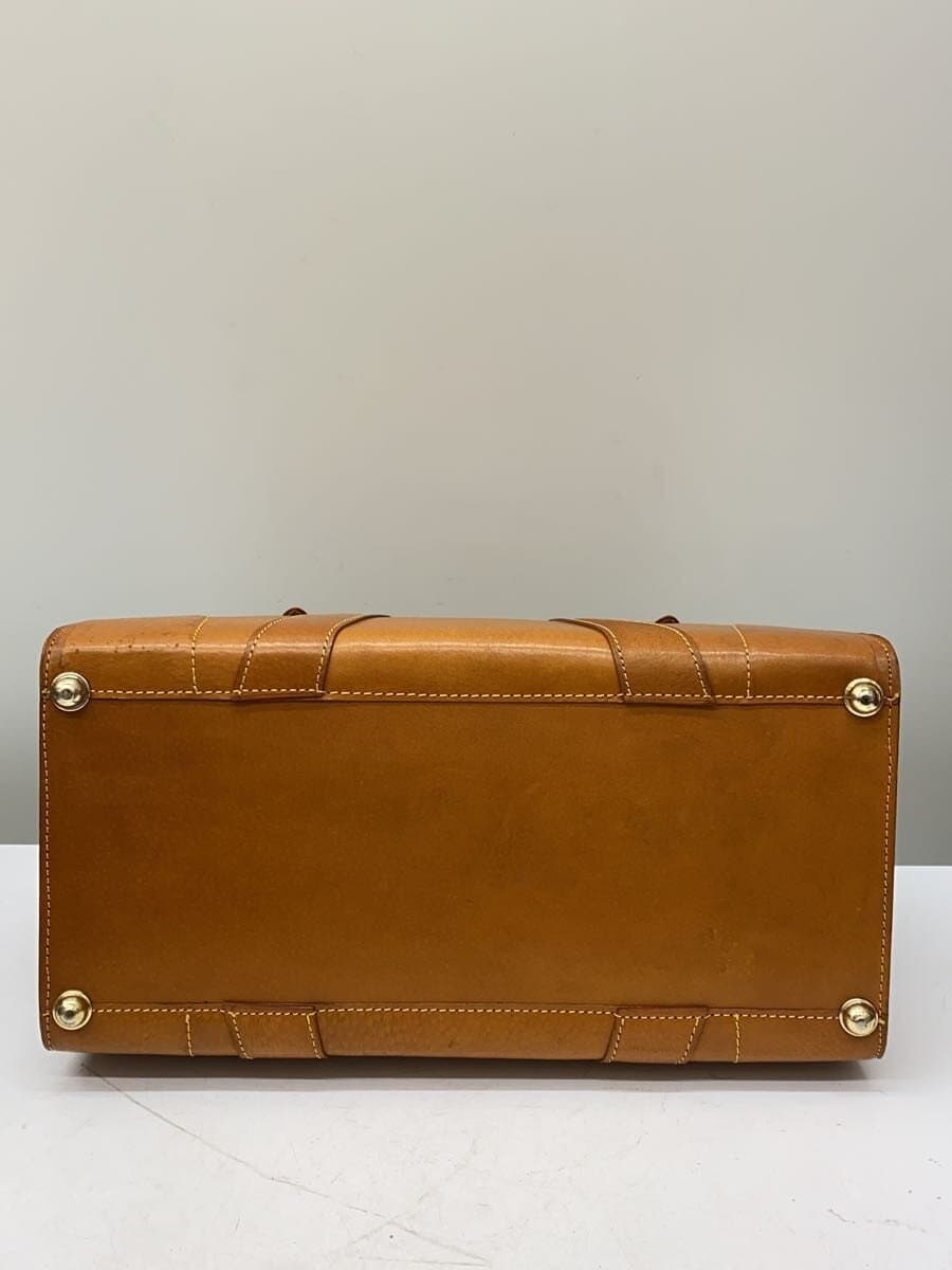 BRUNO CONTI Boston Bag Leather CML Solid Large OLD 4