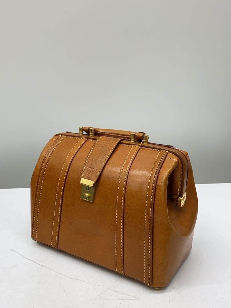 BRUNO CONTI Boston Bag Leather CML Solid Small OLD 2