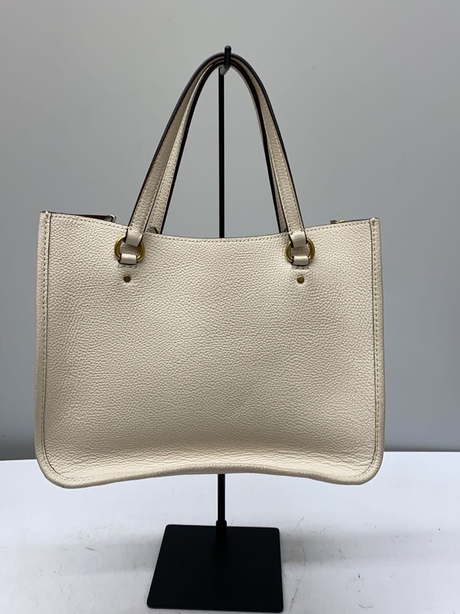 COACH Handbag WHT Solid C3460 3