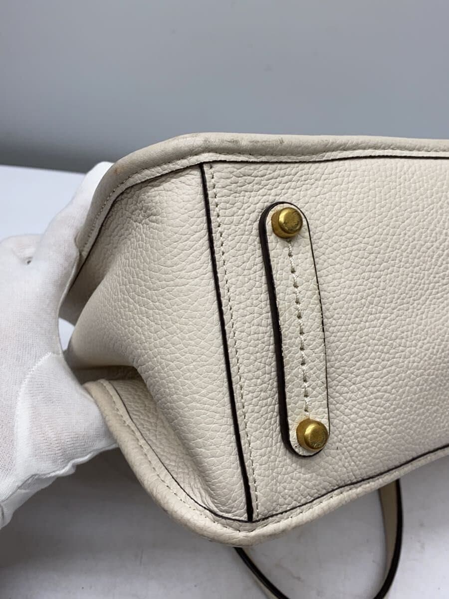 COACH Handbag WHT Solid C3460 8