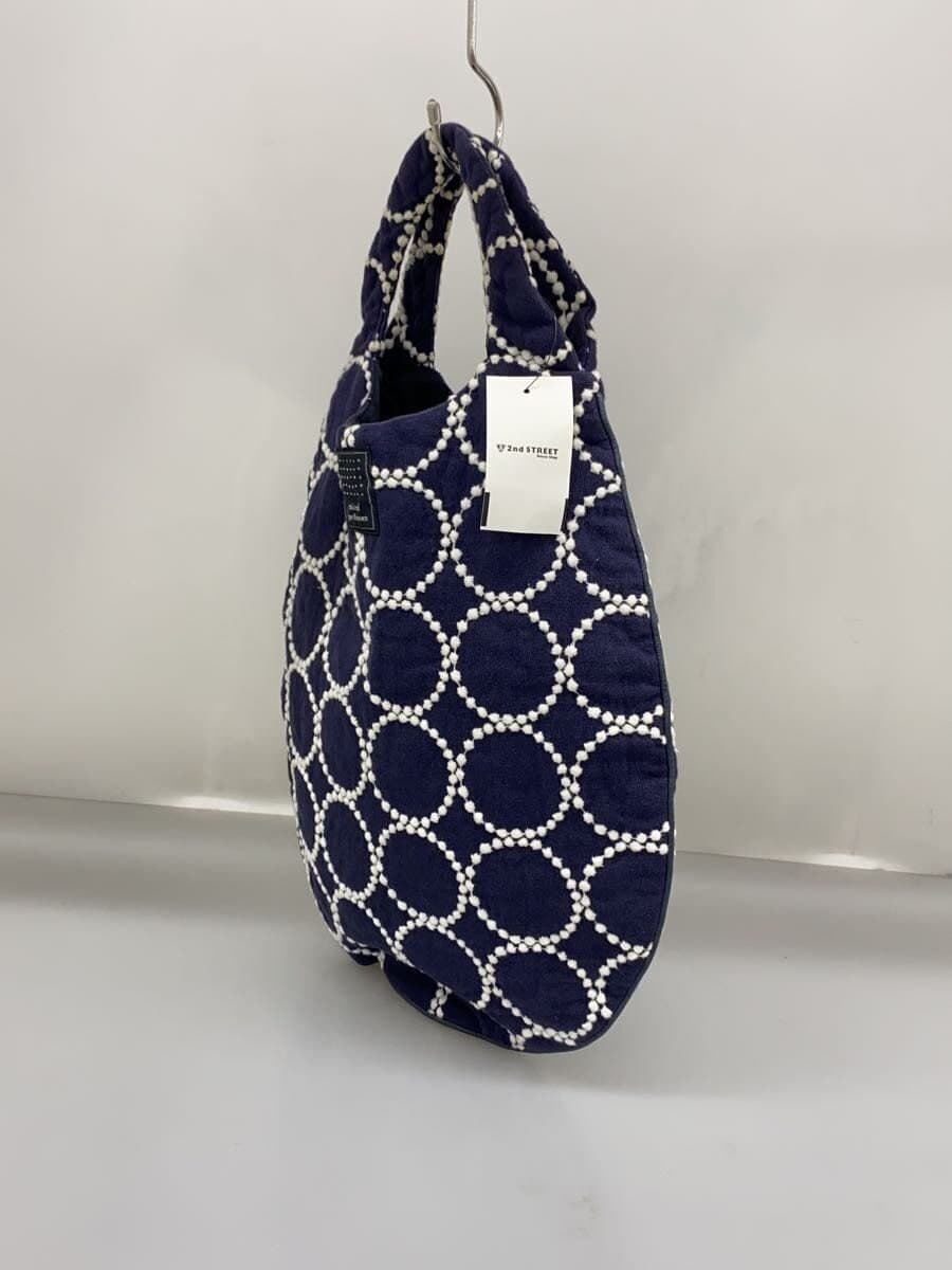 mina perhonen handbag linen NVY all-over pattern ws9174 2