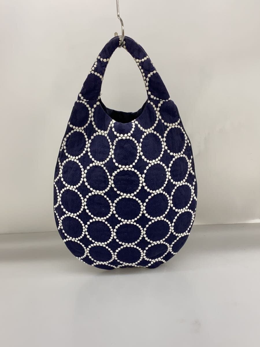 mina perhonen handbag linen NVY all-over pattern ws9174 3
