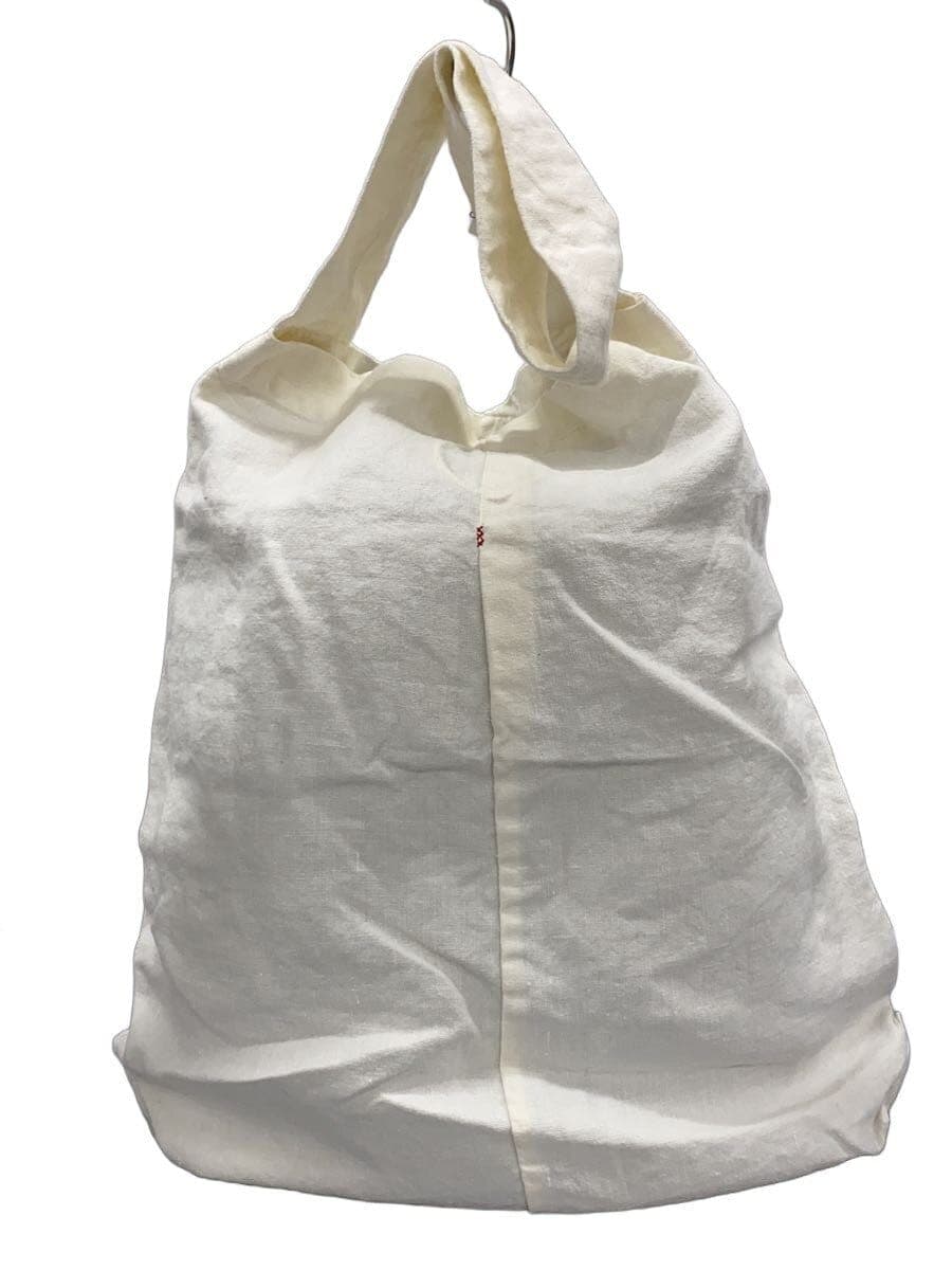 LIN FRANCAIS D'ANTAN Shoulder Bag Linen WHT Plain Daudet