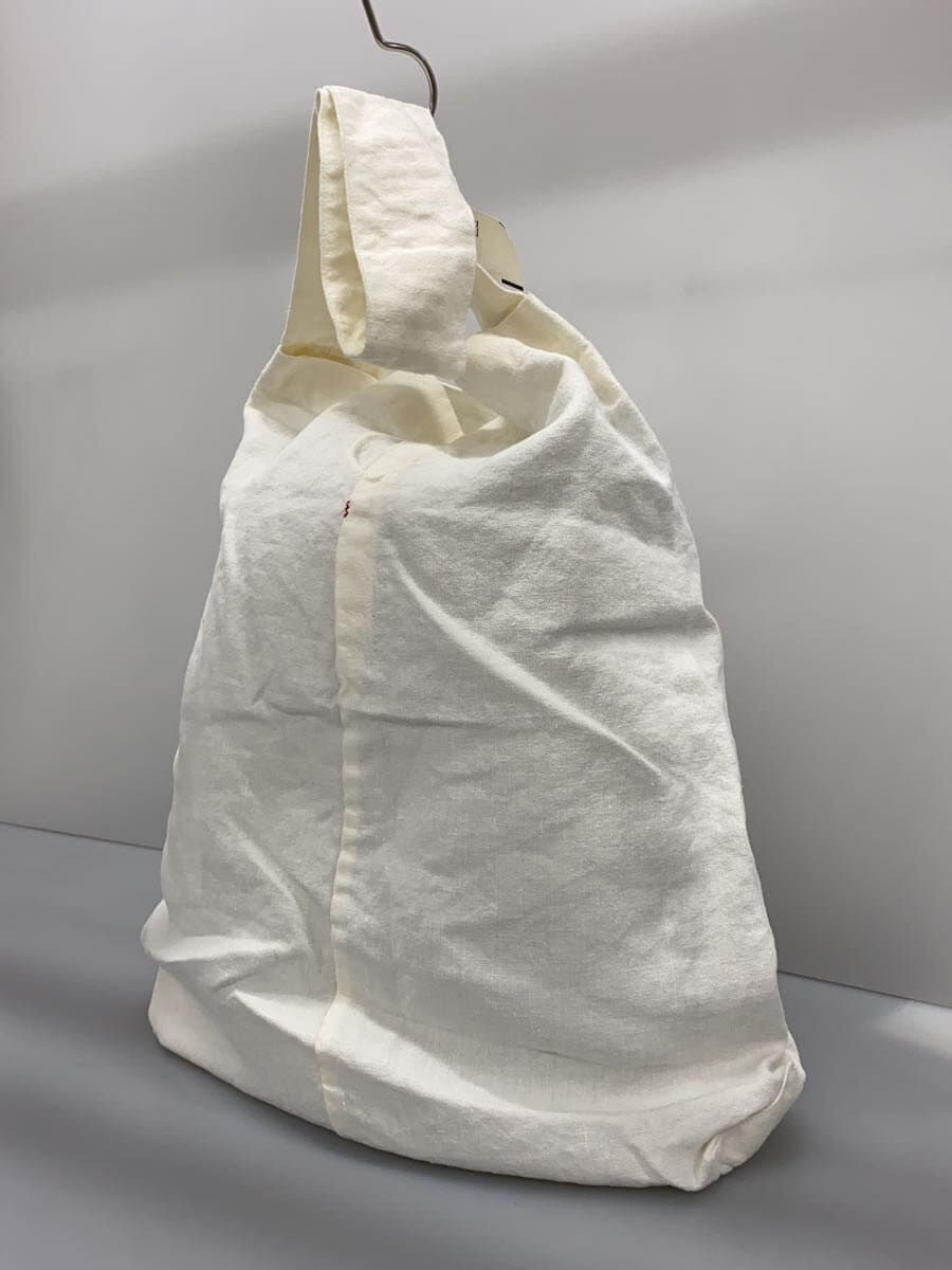 LIN FRANCAIS D'ANTAN Shoulder Bag Linen WHT Plain Daudet 2