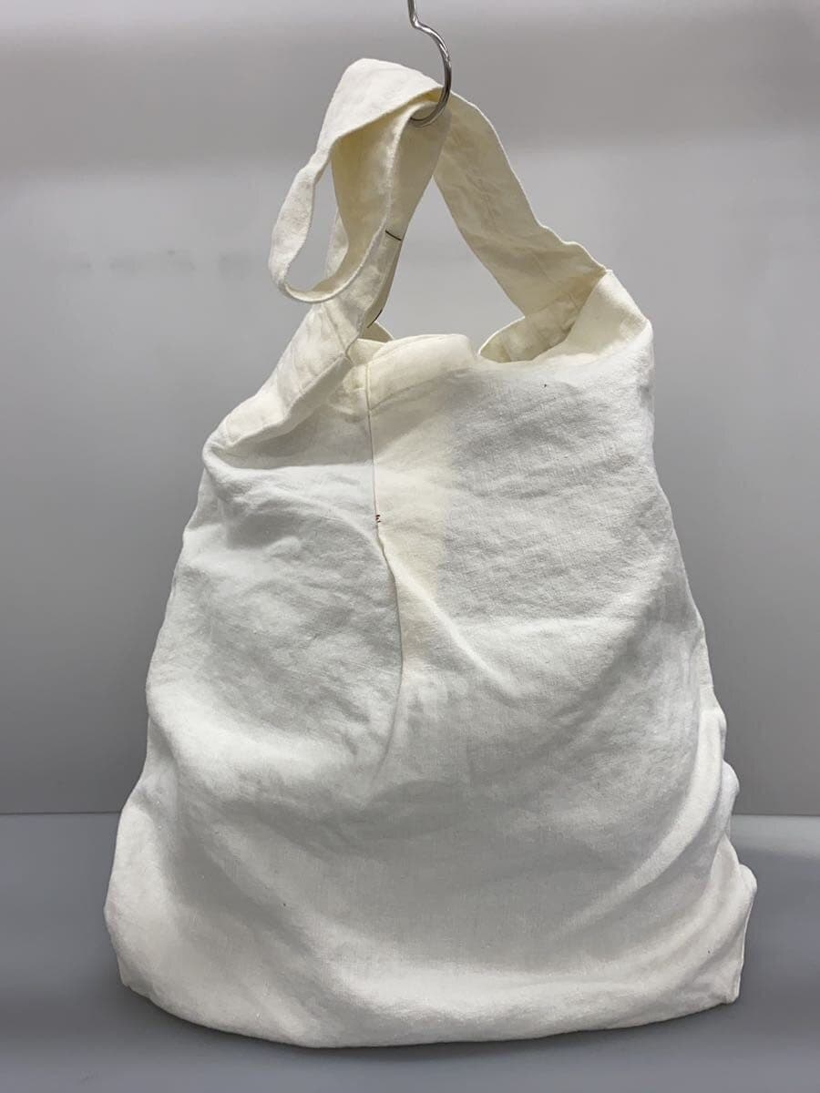 LIN FRANCAIS D'ANTAN Shoulder Bag Linen WHT Plain Daudet 3