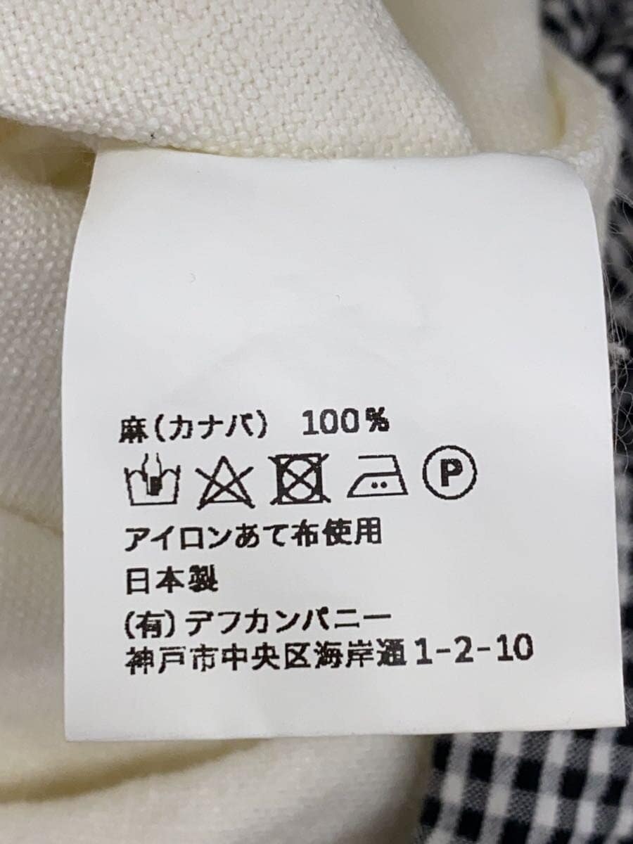 LIN FRANCAIS D'ANTAN Shoulder Bag Linen WHT Plain Daudet 5