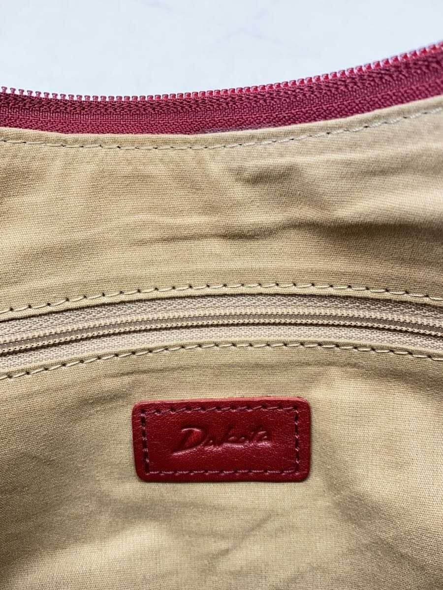 DAKOTA Shoulder Bag Leather RED Solid 5