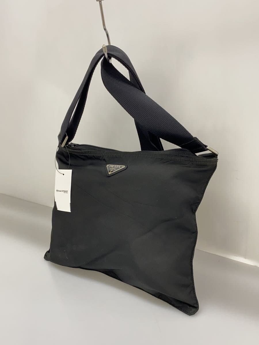 PRADA shoulder bag nylon BLK 2