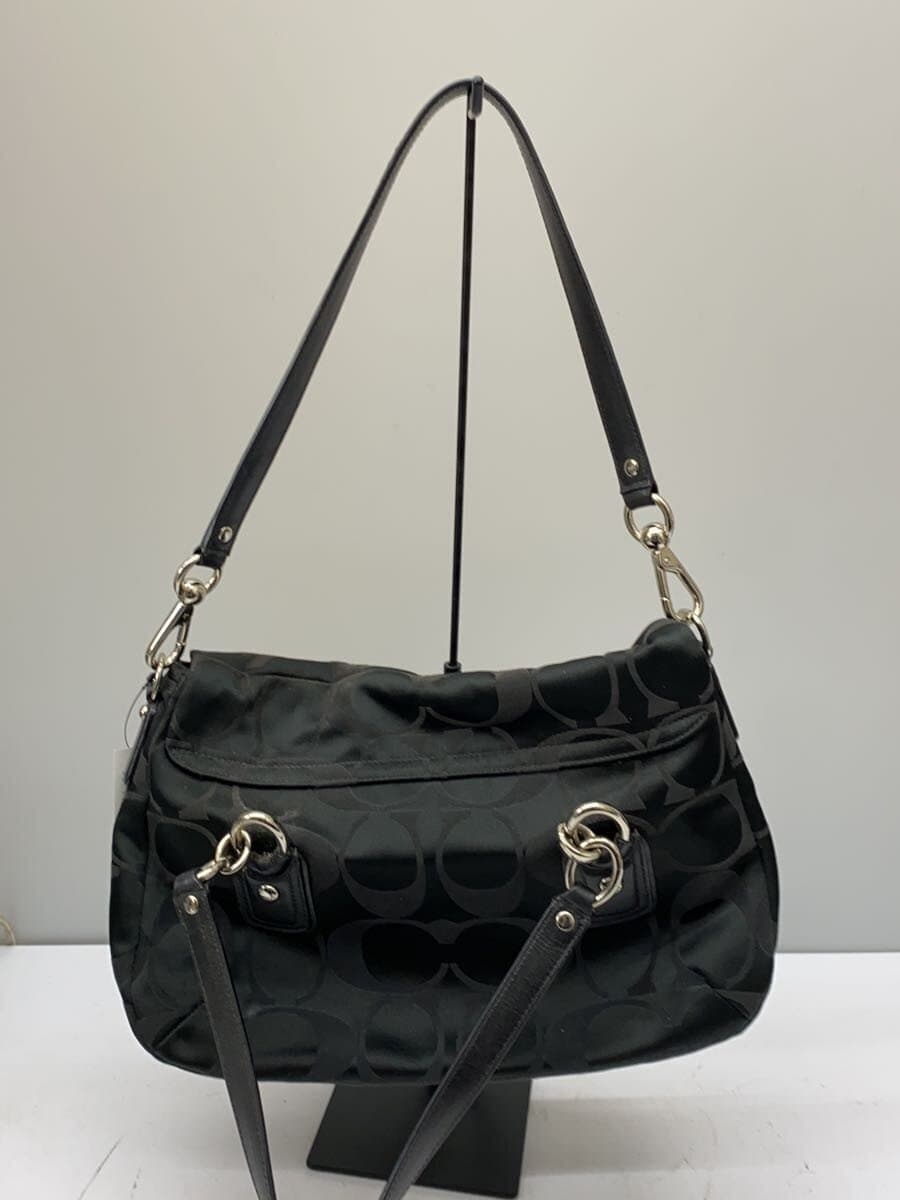 COACH Shoulder Bag BLK All Over Pattern 18265 3