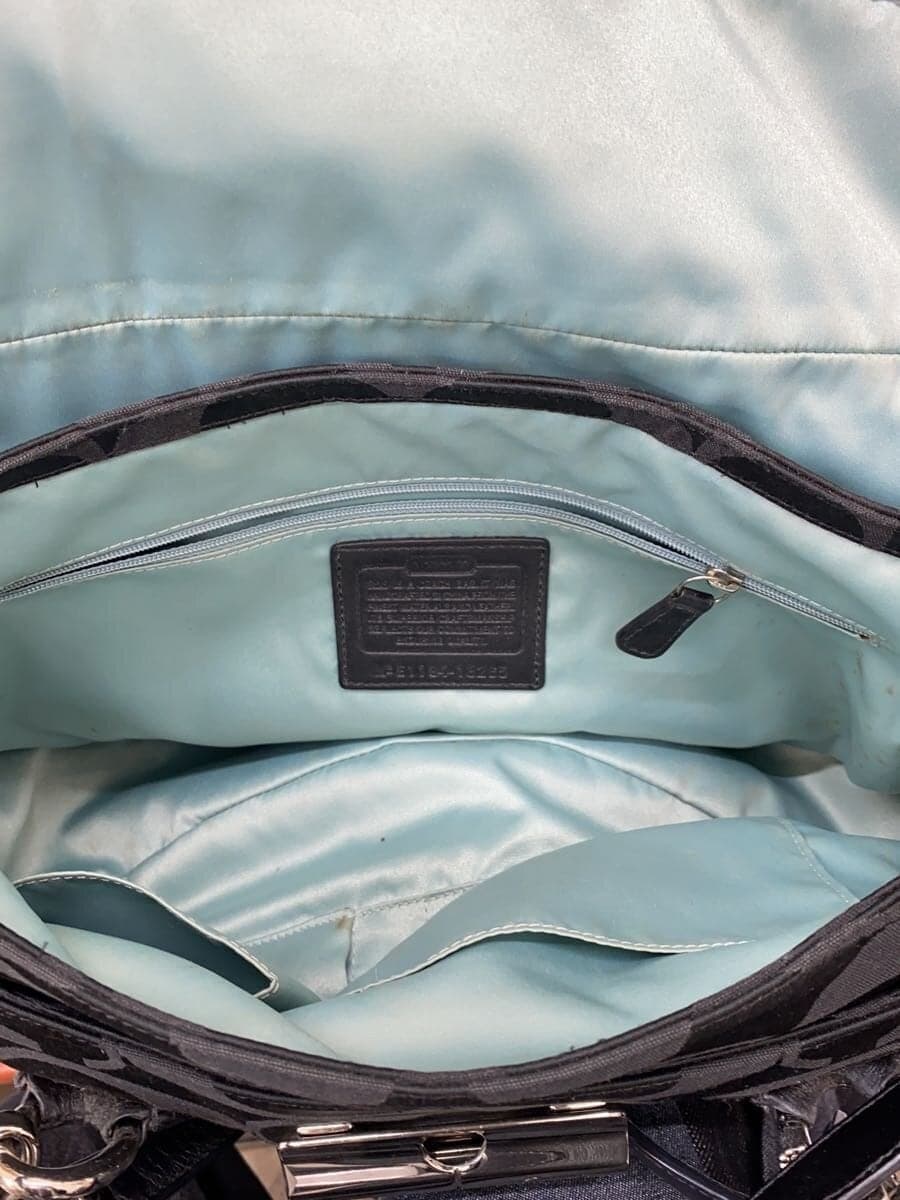 COACH Shoulder Bag BLK All Over Pattern 18265 6