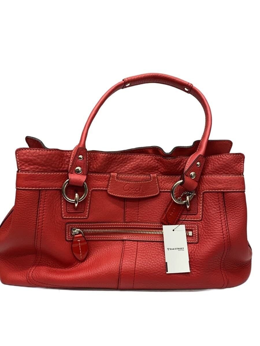 COACH Large Shopper _Penelope Leather RED