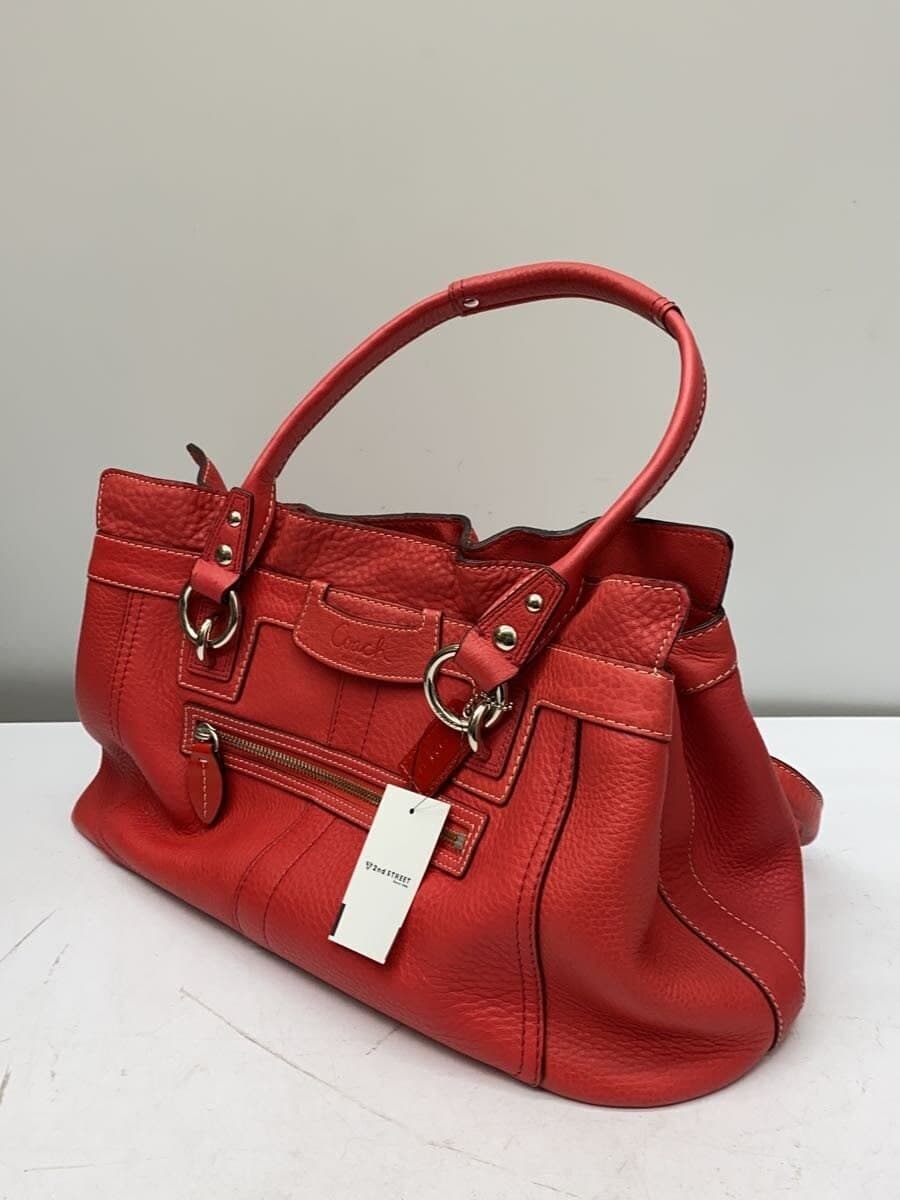 COACH Large Shopper _Penelope Leather RED 2