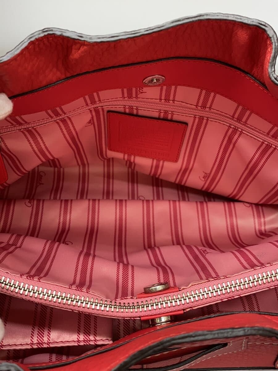 COACH Large Shopper _Penelope Leather RED 6