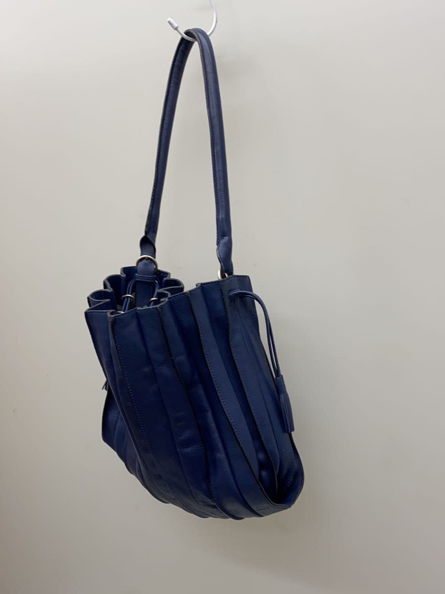 Other Brand LUPO Handbag Leather BLU Solid 2