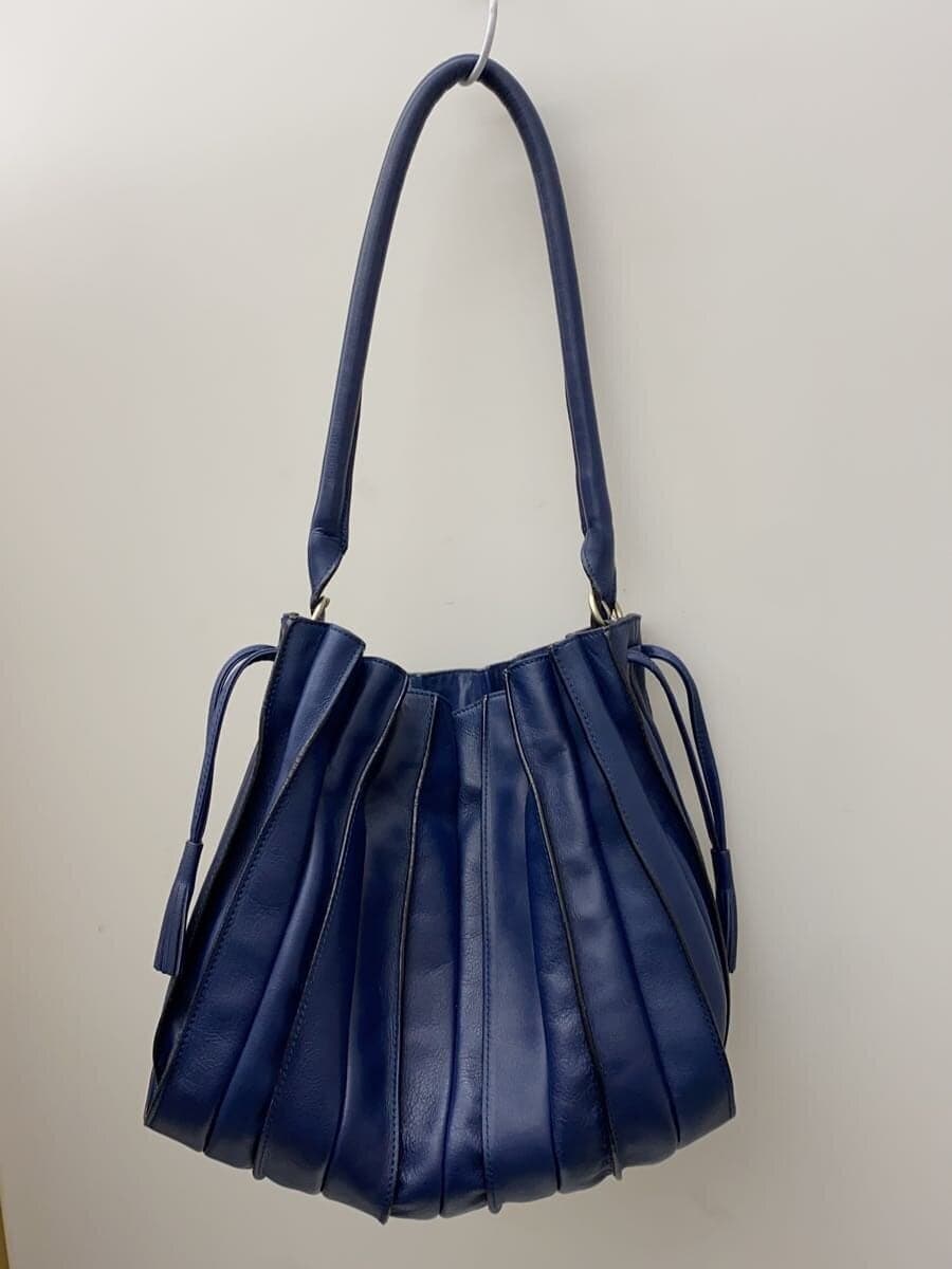 Other Brand LUPO Handbag Leather BLU Solid 3