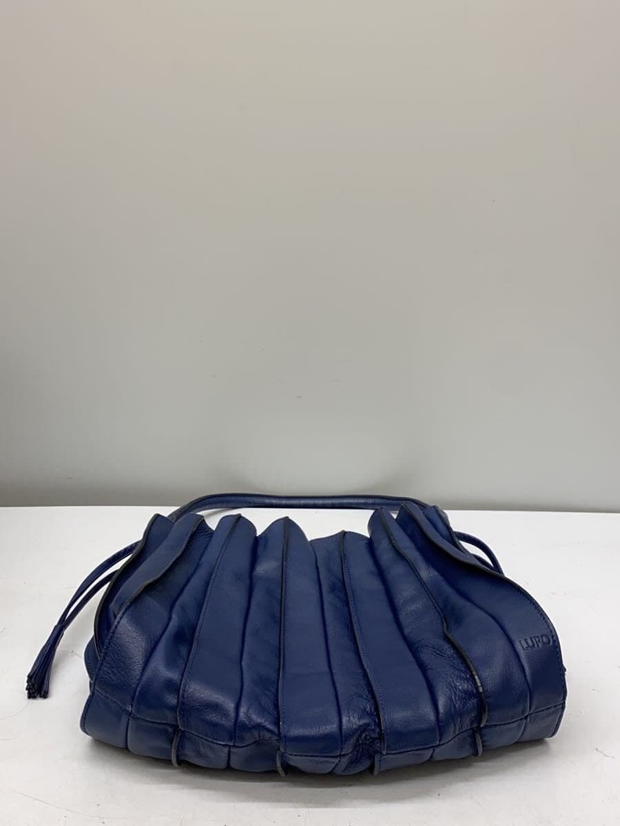 Other Brand LUPO Handbag Leather BLU Solid 4