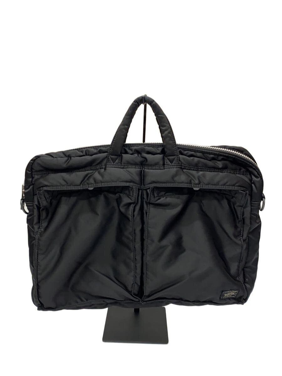 PORTER Briefcase Nylon Black Plain