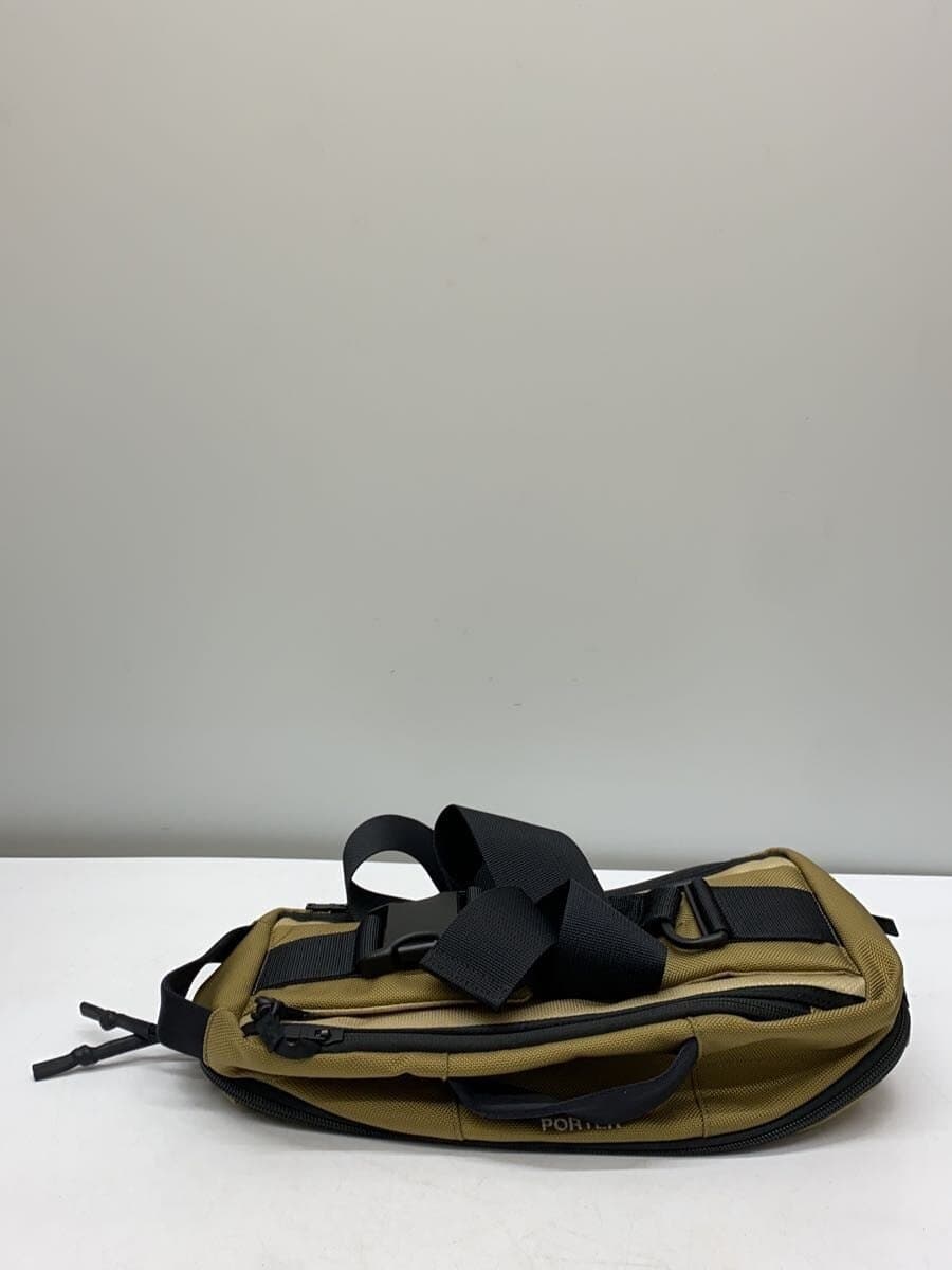 PORTER Waist Bag Nylon BEG Solid Color 4