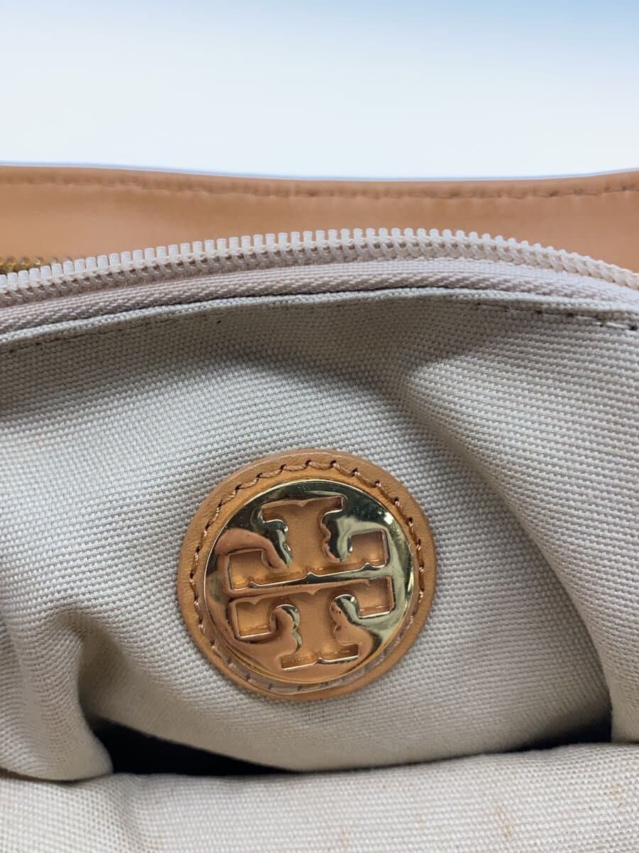 TORY BURCH Tote Bag Cotton GRN Border Stripe One Point 5