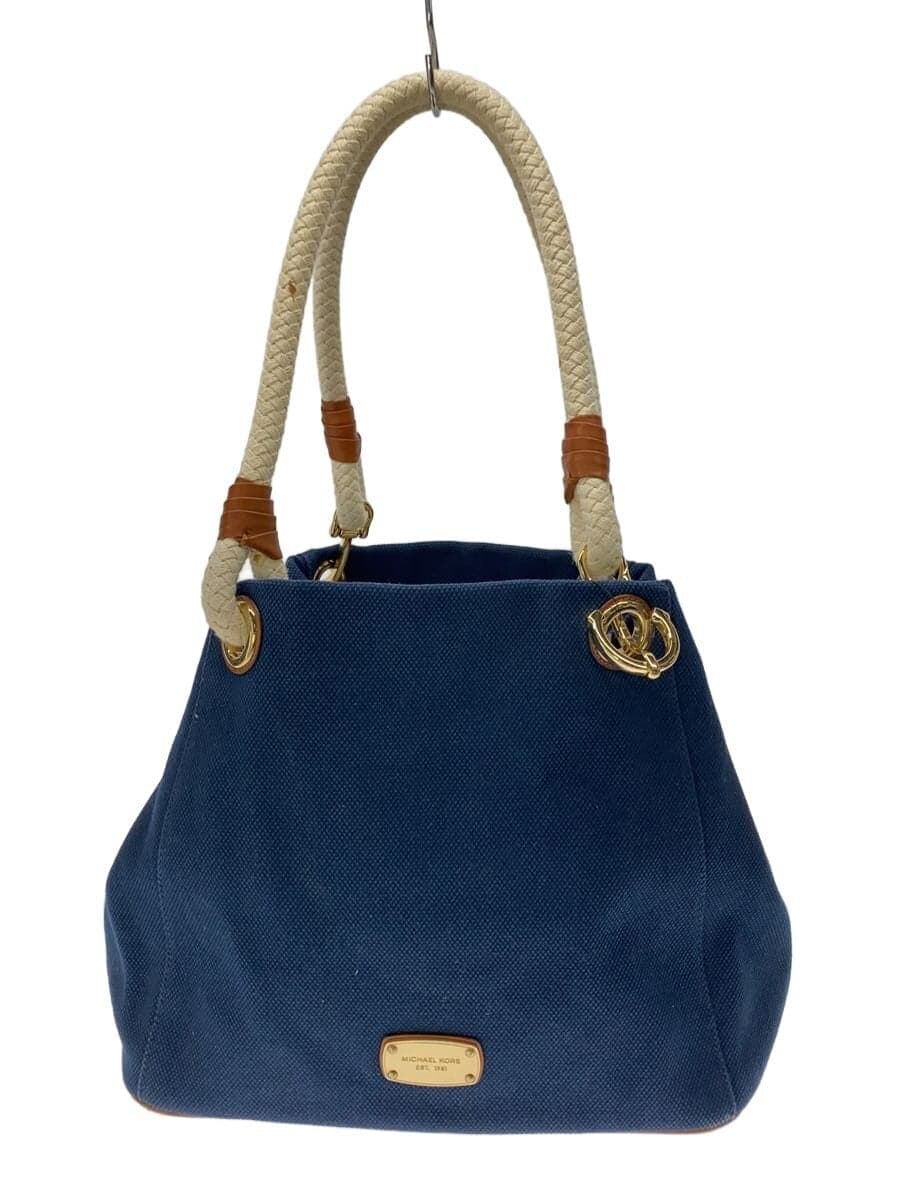 MICHAEL KORS Tote Bag Cotton NVY Solid 35S3GMAT6C One Point